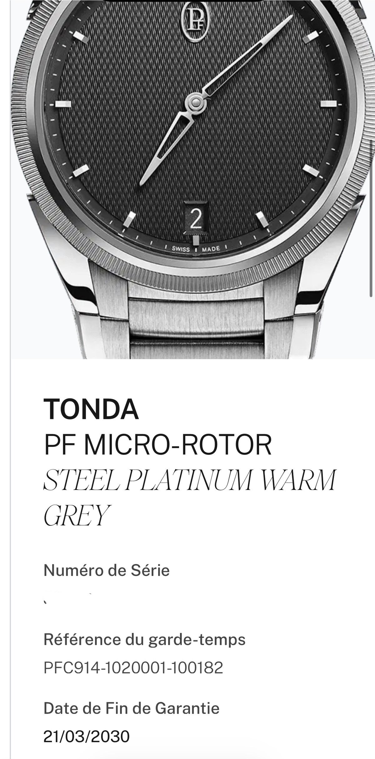 Parmigiani Fleurier Tonda Micro-Rotor / 2025 / Top Zustand