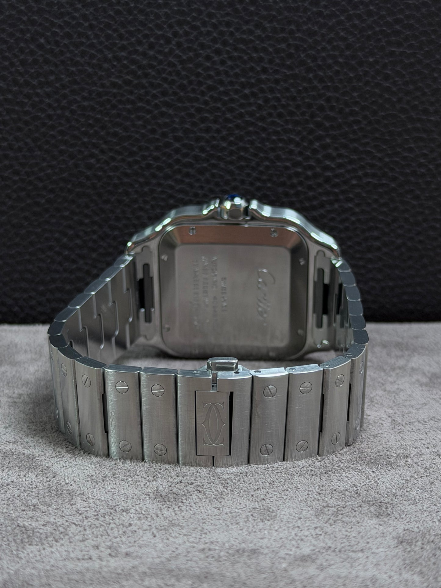 Cartier Santos Large Weiß WSSA0018 / 2023 / Full Set / Top Zustand