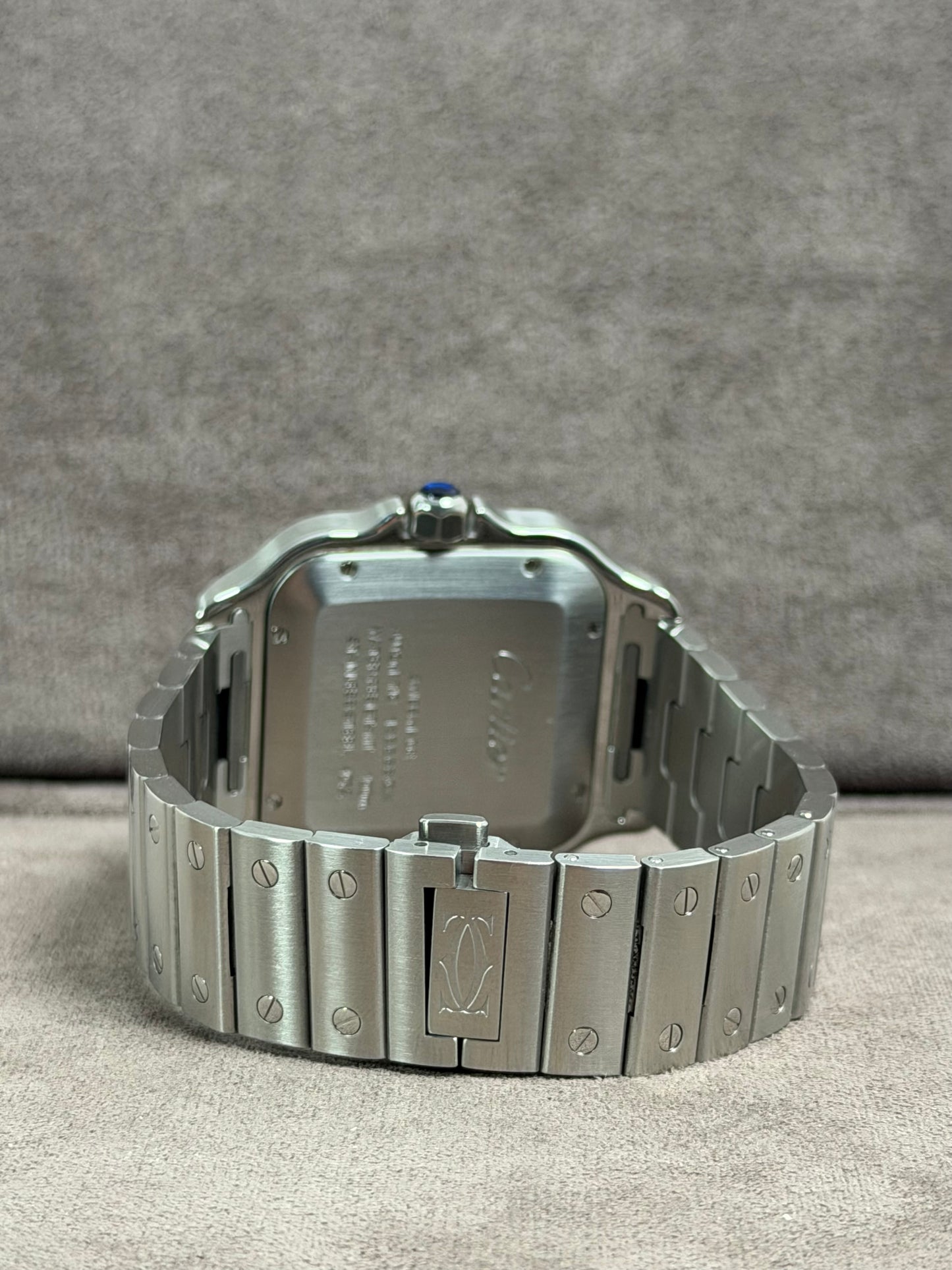 Cartier Santos Large Weiß WSSA0018 / 2022 / Full Set / Neuwertig