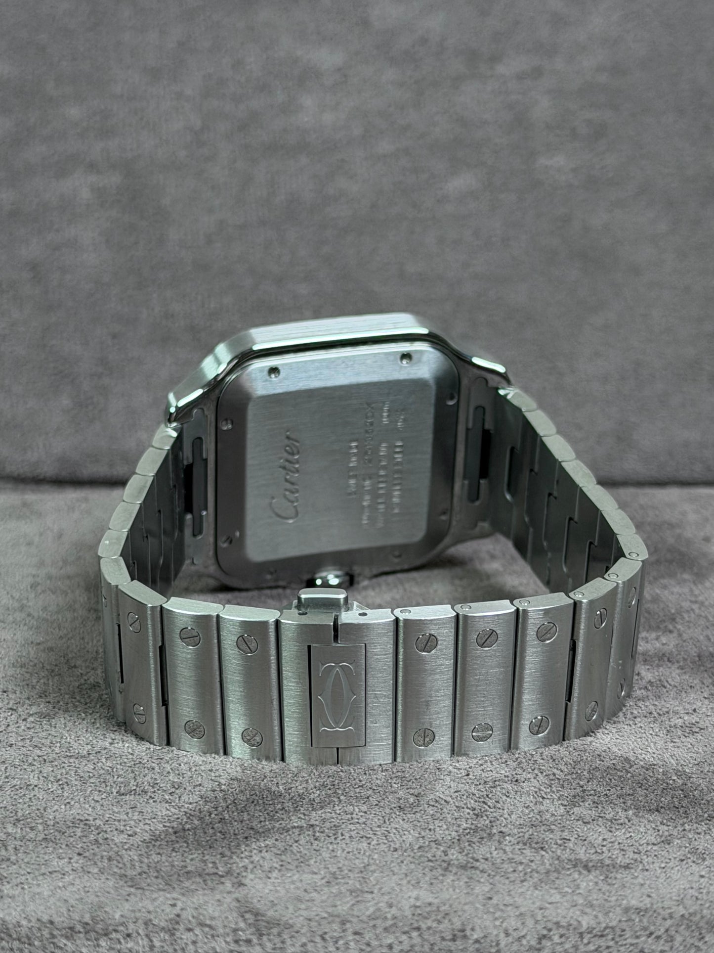 Cartier Santos Large Weiß WSSA0030 / 2022 / Full Set / Top Zustand