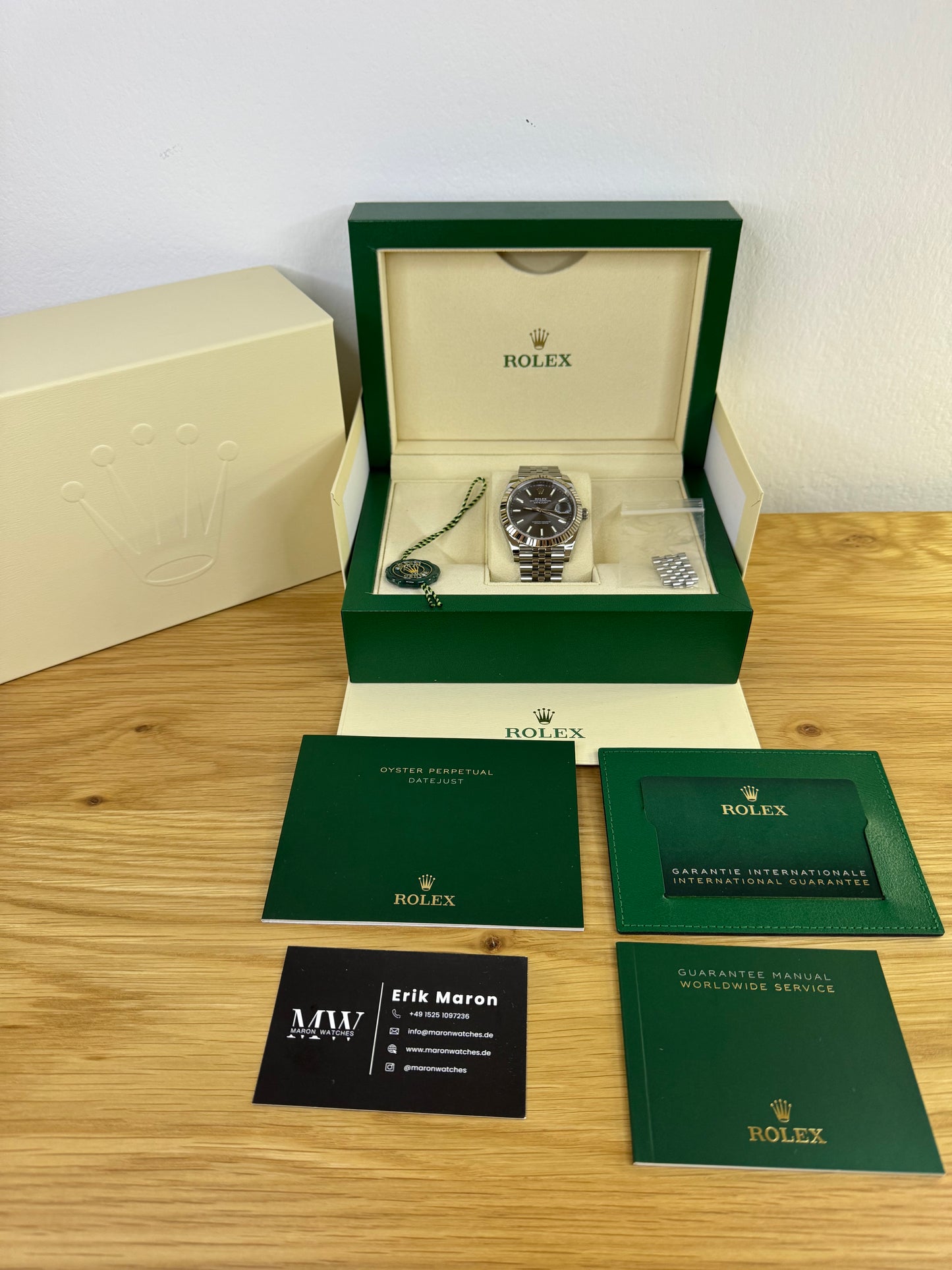 Rolex Datejust 41 126334 Rhodium / 2021 / Full Set / Ungetragen