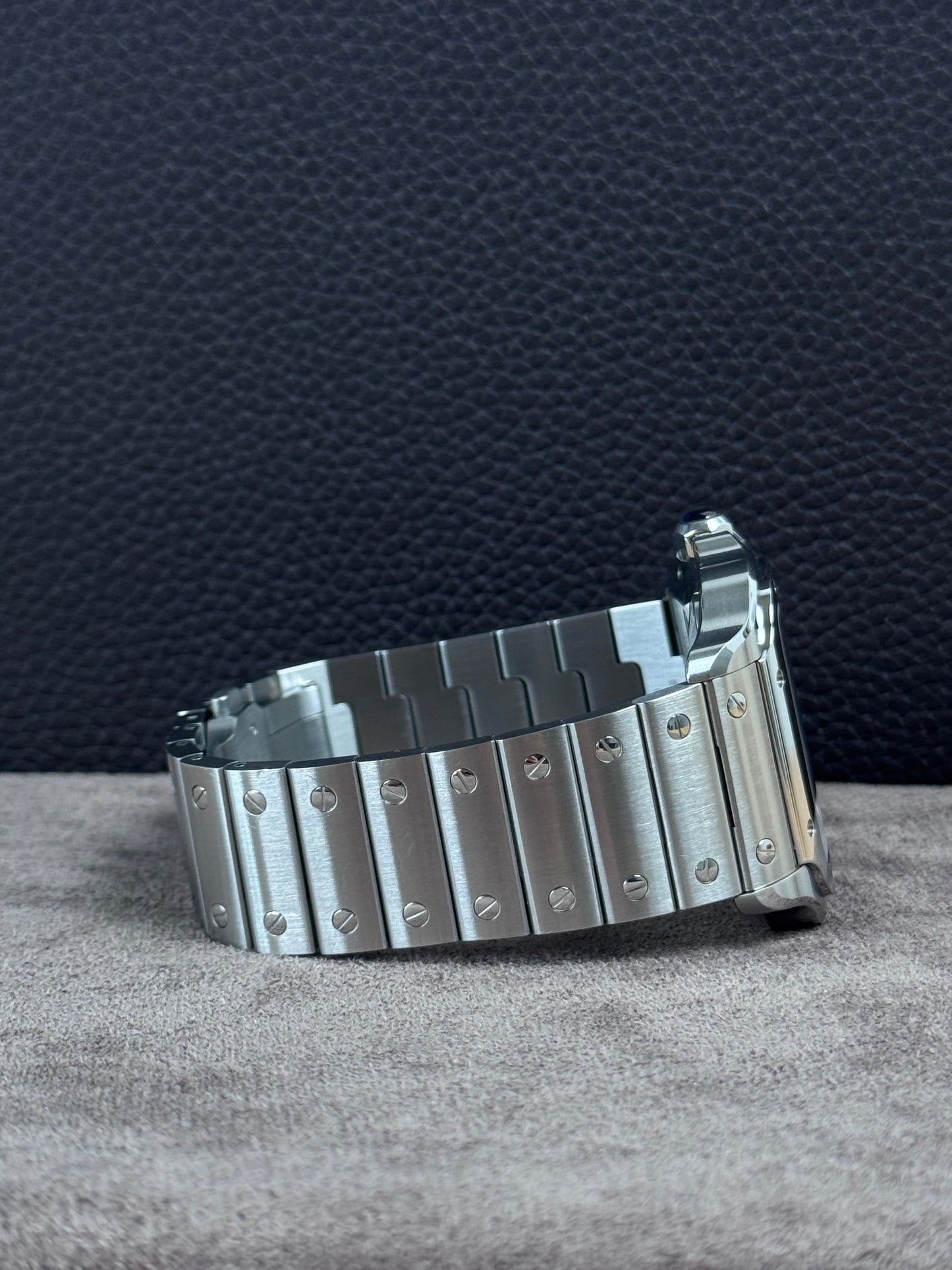 Cartier Santos de Cartier Blau WSSA0071 / 2024 / Full Set / Top Zustand