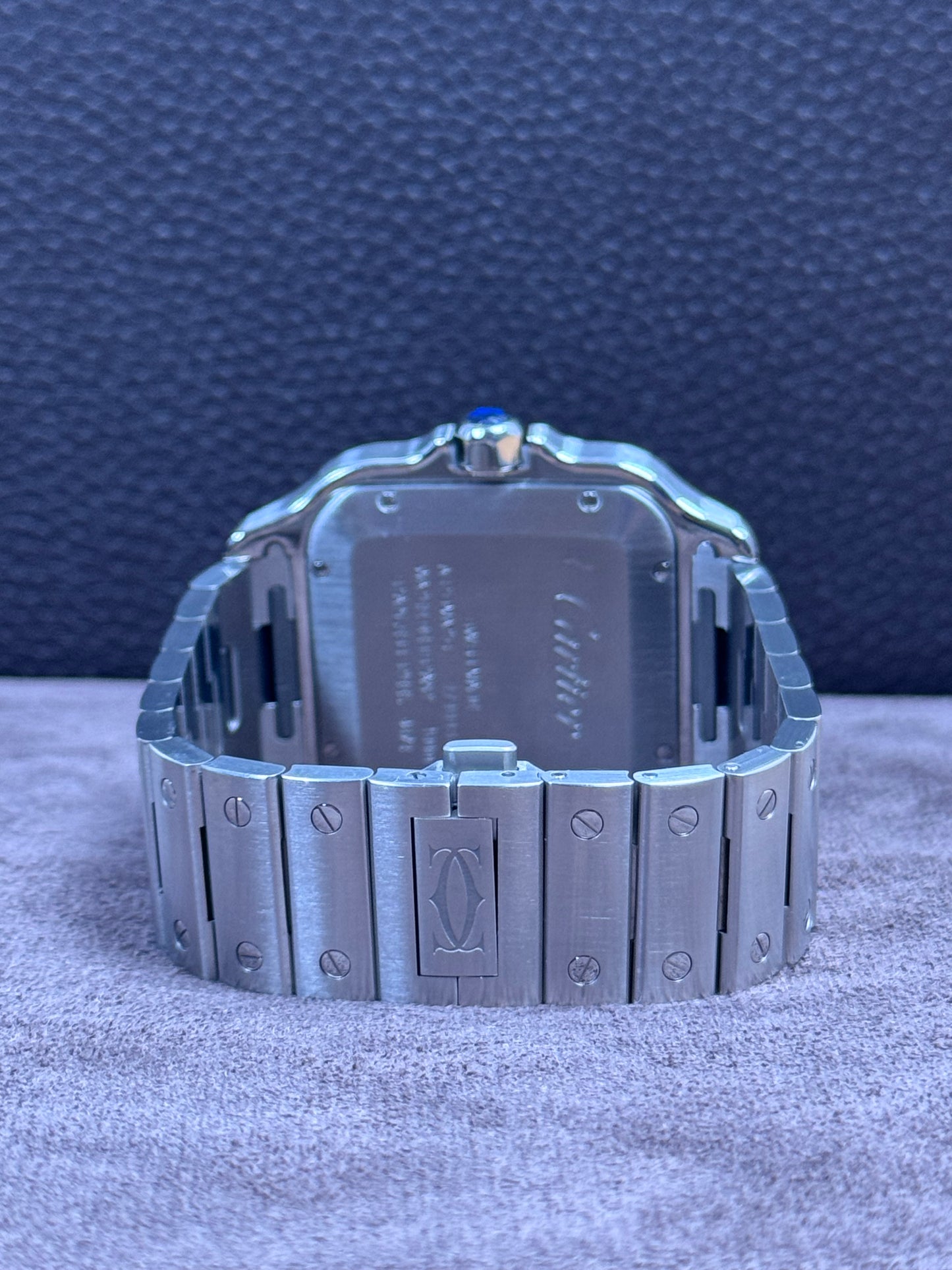 Cartier Santos Large Blau / 2021 / Full Set / Top Zustand