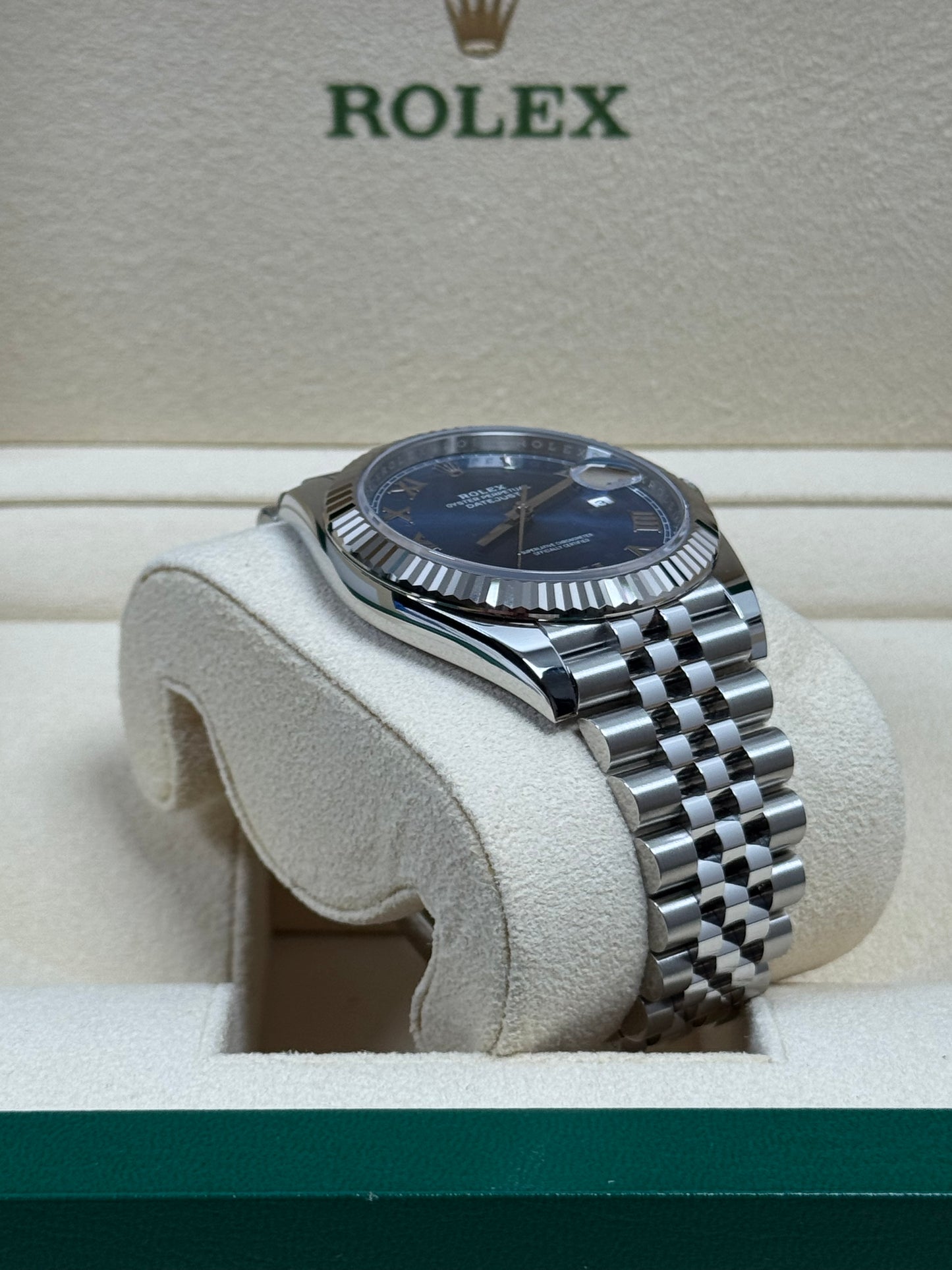 Rolex Datejust 41 126334 Azzurro Blau / 2021 / Full Set / Ungetragen