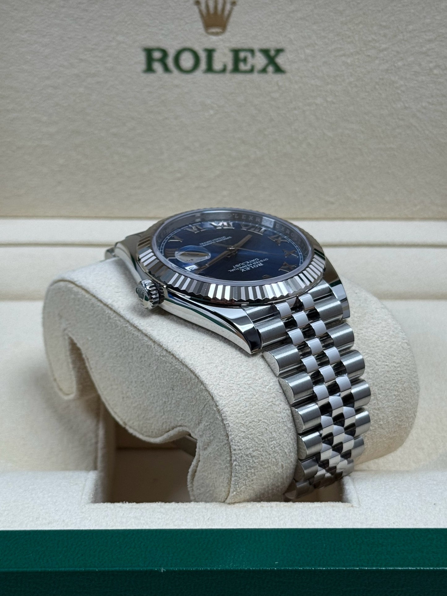 Rolex Datejust 41 126334 Azzurro Blau / 2021 / Full Set / Ungetragen