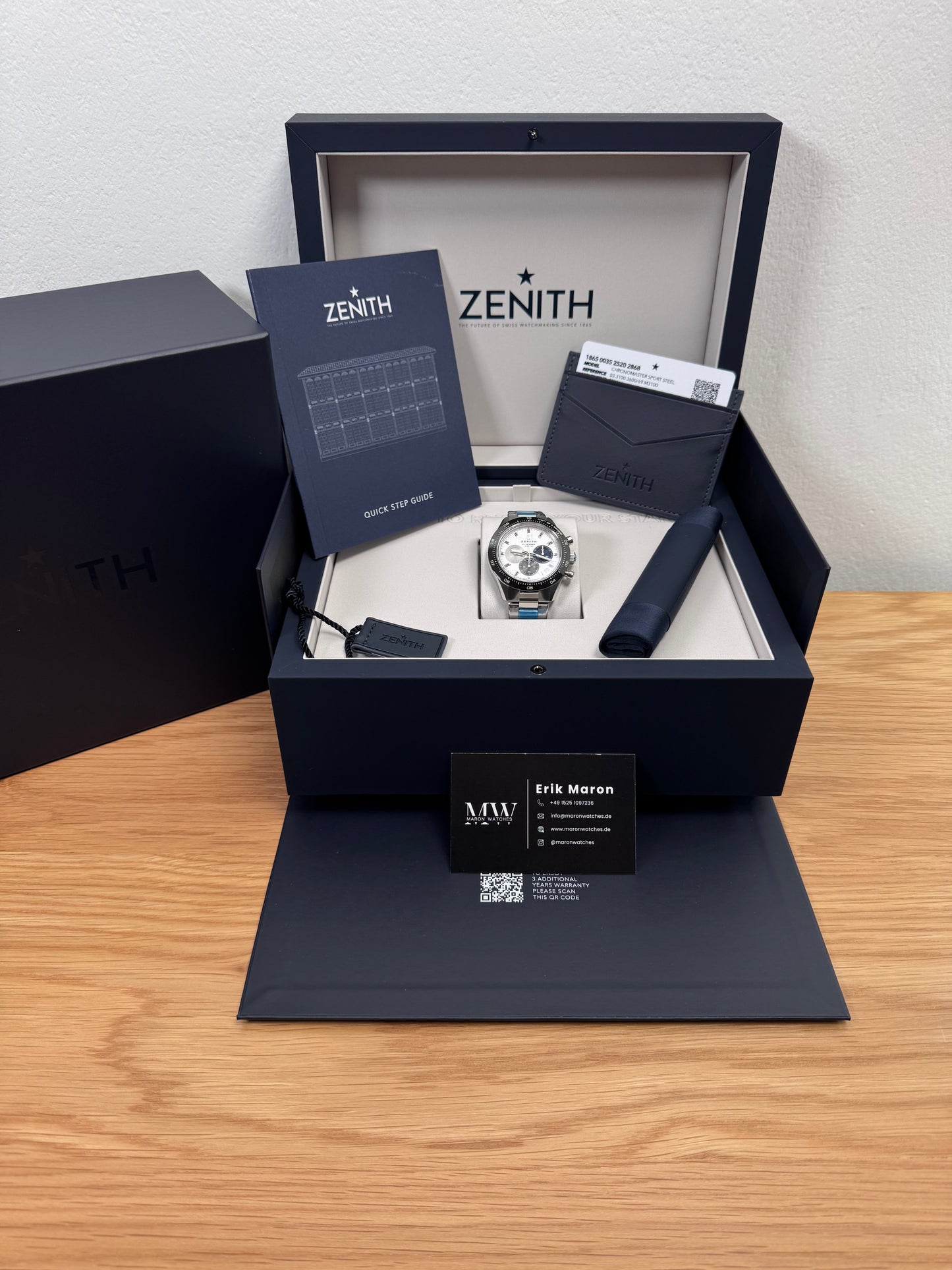 Zenith Chronomaster Sport Weiß / 2025 / Full Set / Neuwertig