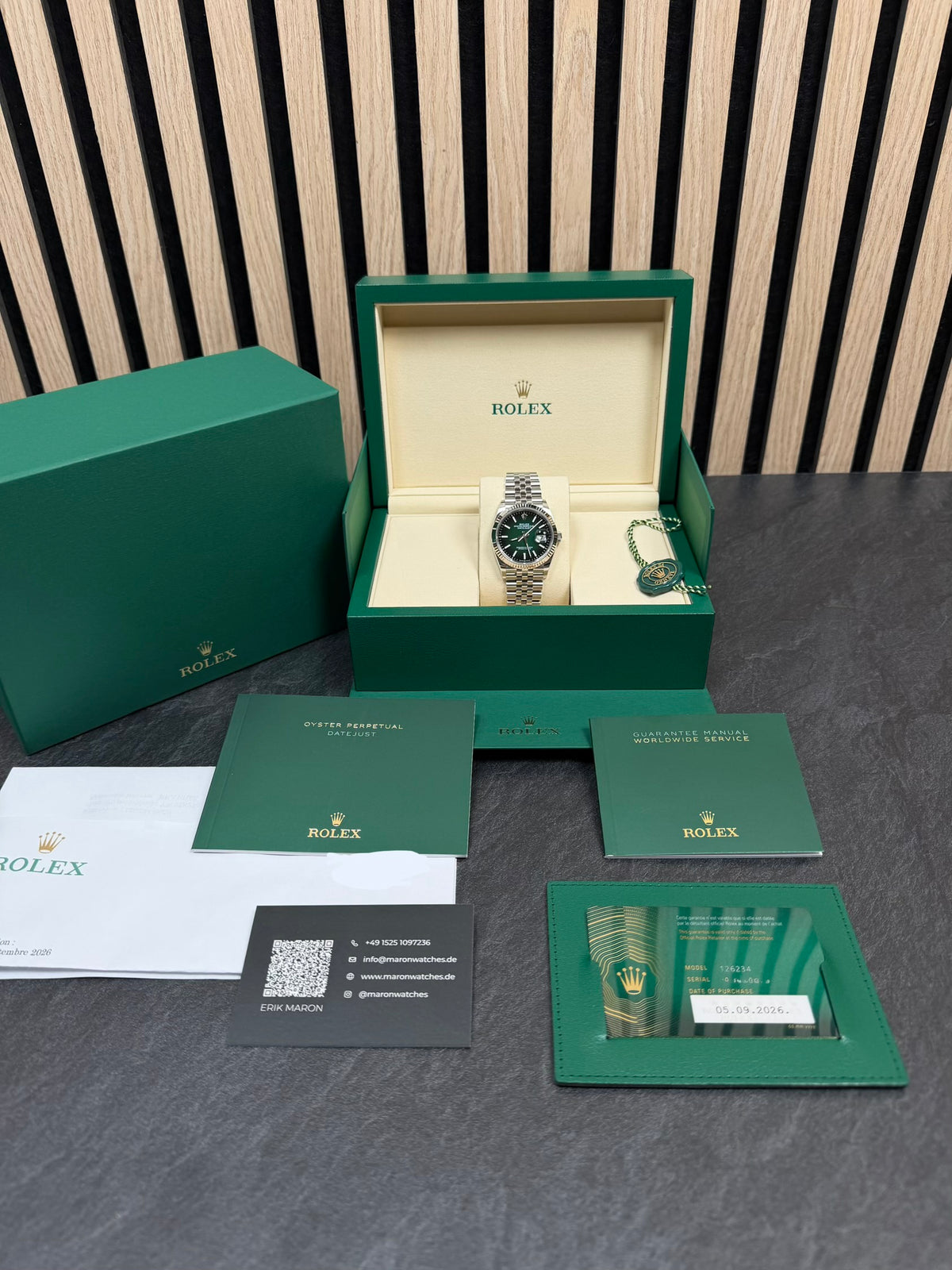 Rolex Datejust 36 126234 Ombré / 2026 / Full Set / Ungetragen