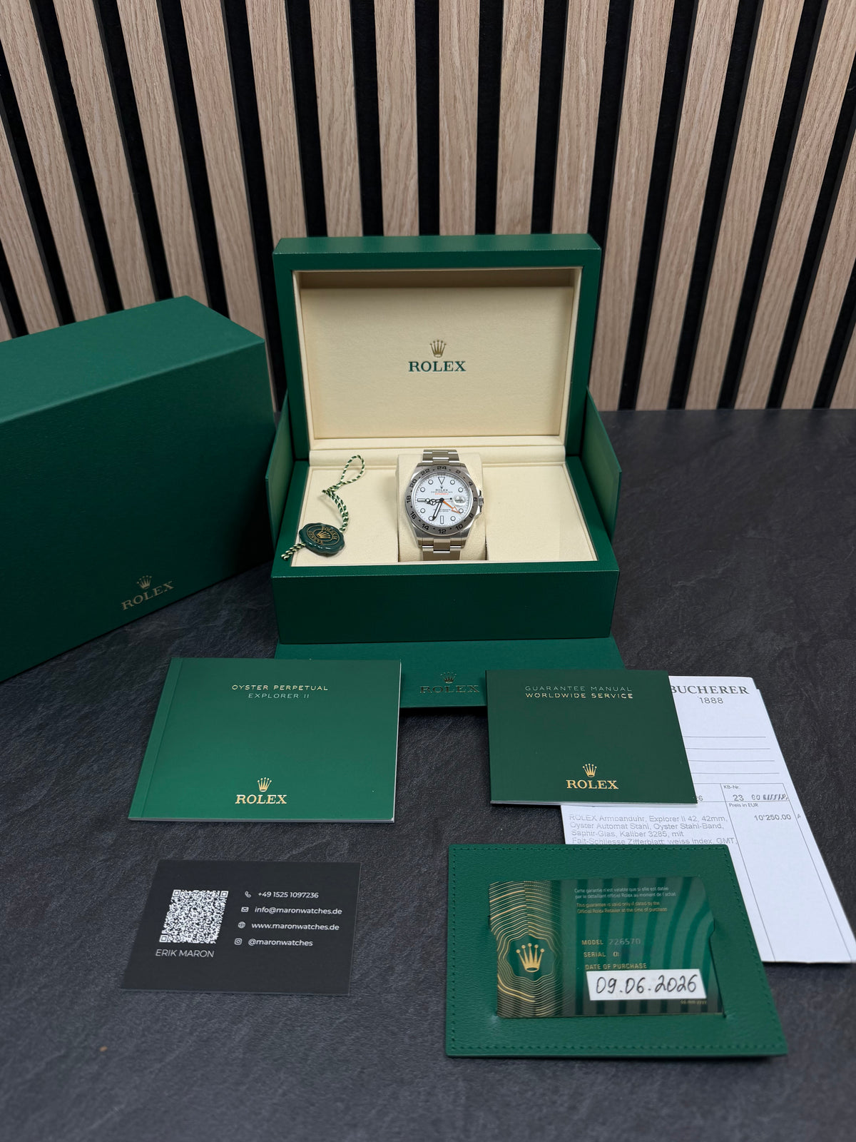 Rolex Explorer II Polar 226570 / 2026 / Full Set / Neuwertig