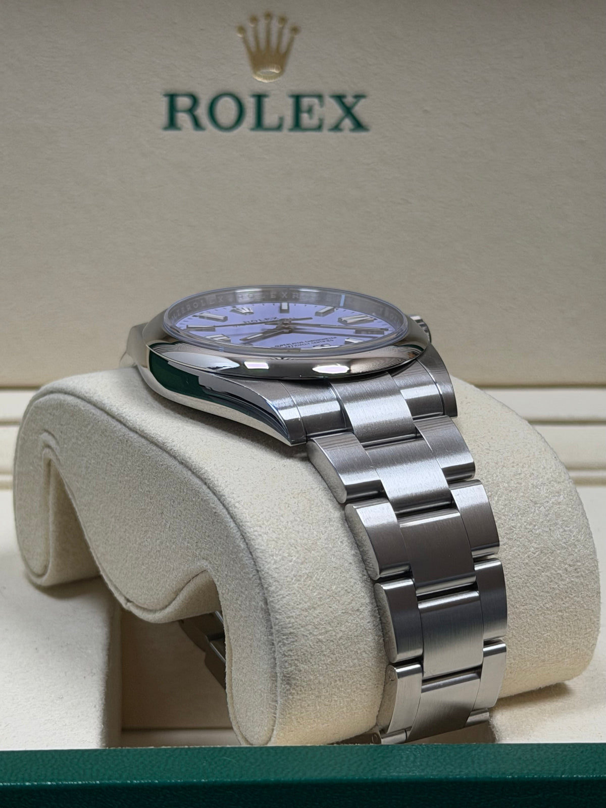 Rolex Oyster Perpetual 41 Lavender 134300 / 2025 / Full Set / Sehr gut