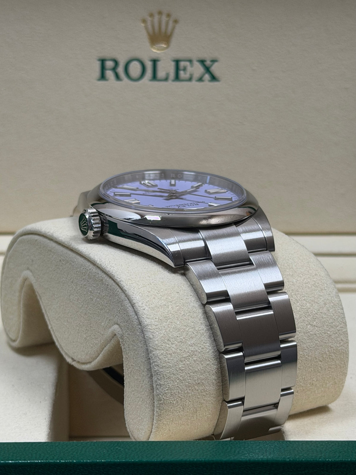 Rolex Oyster Perpetual 41 Lavender 134300 / 2025 / Full Set / Sehr gut