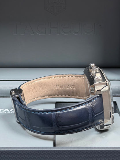 Tag Heuer Monaco Heuer 02 Blau / Box & Uhr / Top Zustand