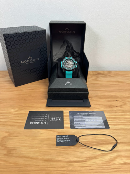 Norqain Wild One Skeleton 42mm Turquoise / 2025 / Full Set / Ungetragen