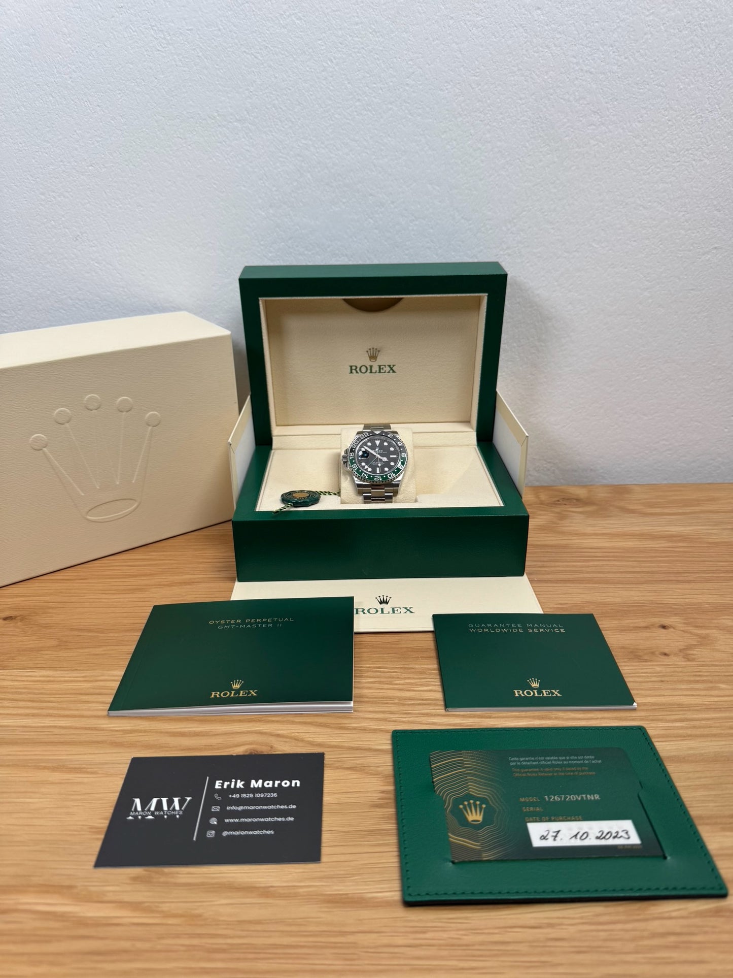 Rolex GMT Master 2 "Sprite" 126720VTNR / 2023 / Full Set / Top Zustand