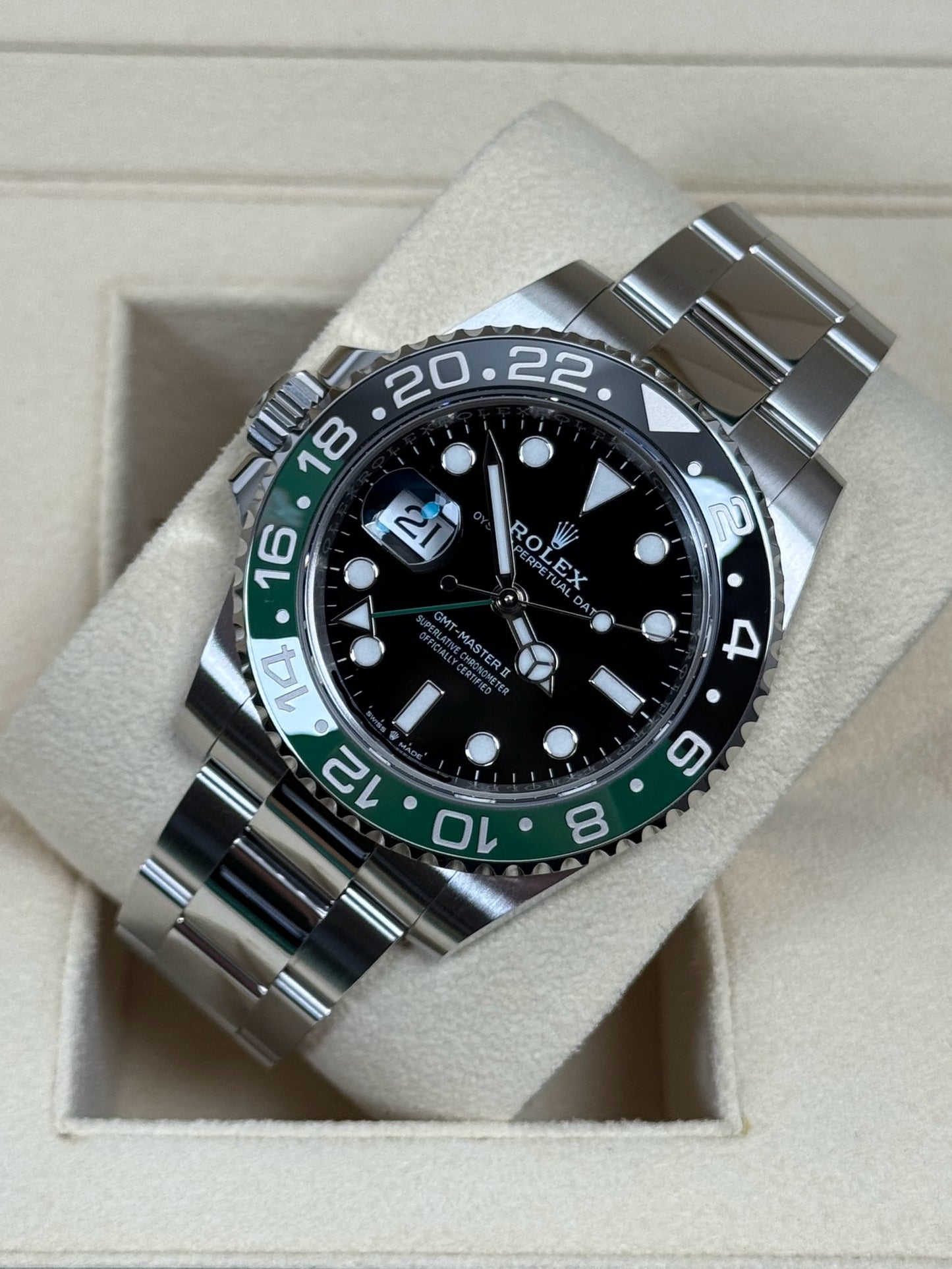 Rolex GMT Master 2 "Sprite" 126720VTNR / 2023 / Full Set / Top Zustand