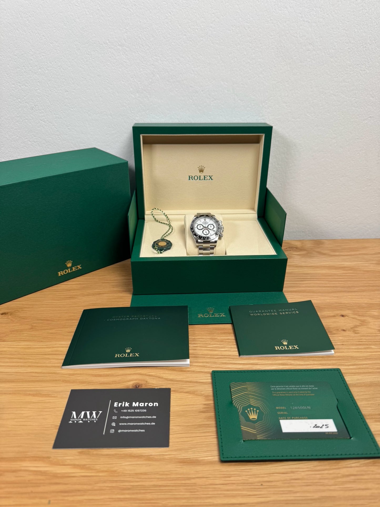 Rolex Daytona "Panda" 126500LN / 2025 / Full Set / Neuwertig