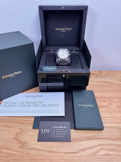 Audemars Piguet Royal Oak 41mm 15400ST / 2013 / Box & Archiv Extrakt / Top Zustand