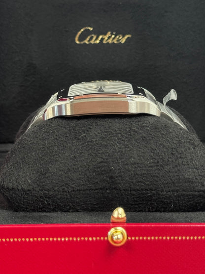 Cartier Santos Large Weiß WSSA0018 / 2025 / Full Set / Ungetragen