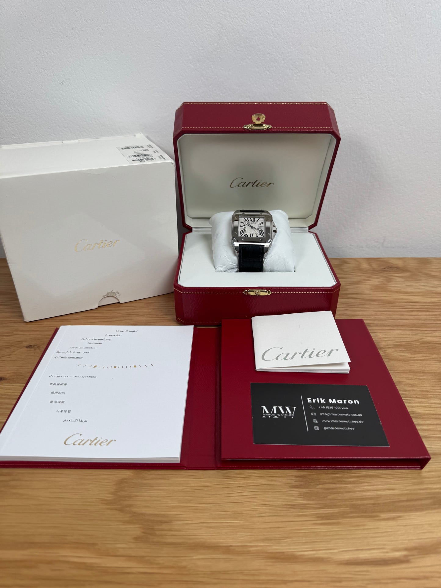 Cartier Santos 100 W20073X8 / 2013 / Full Set / Top Zustand