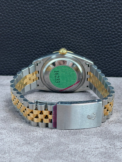 Rolex Datejust 36 Bicolor 16233 Diamant-Zifferblatt / 2004 / Full Set / NOS&Verlebt