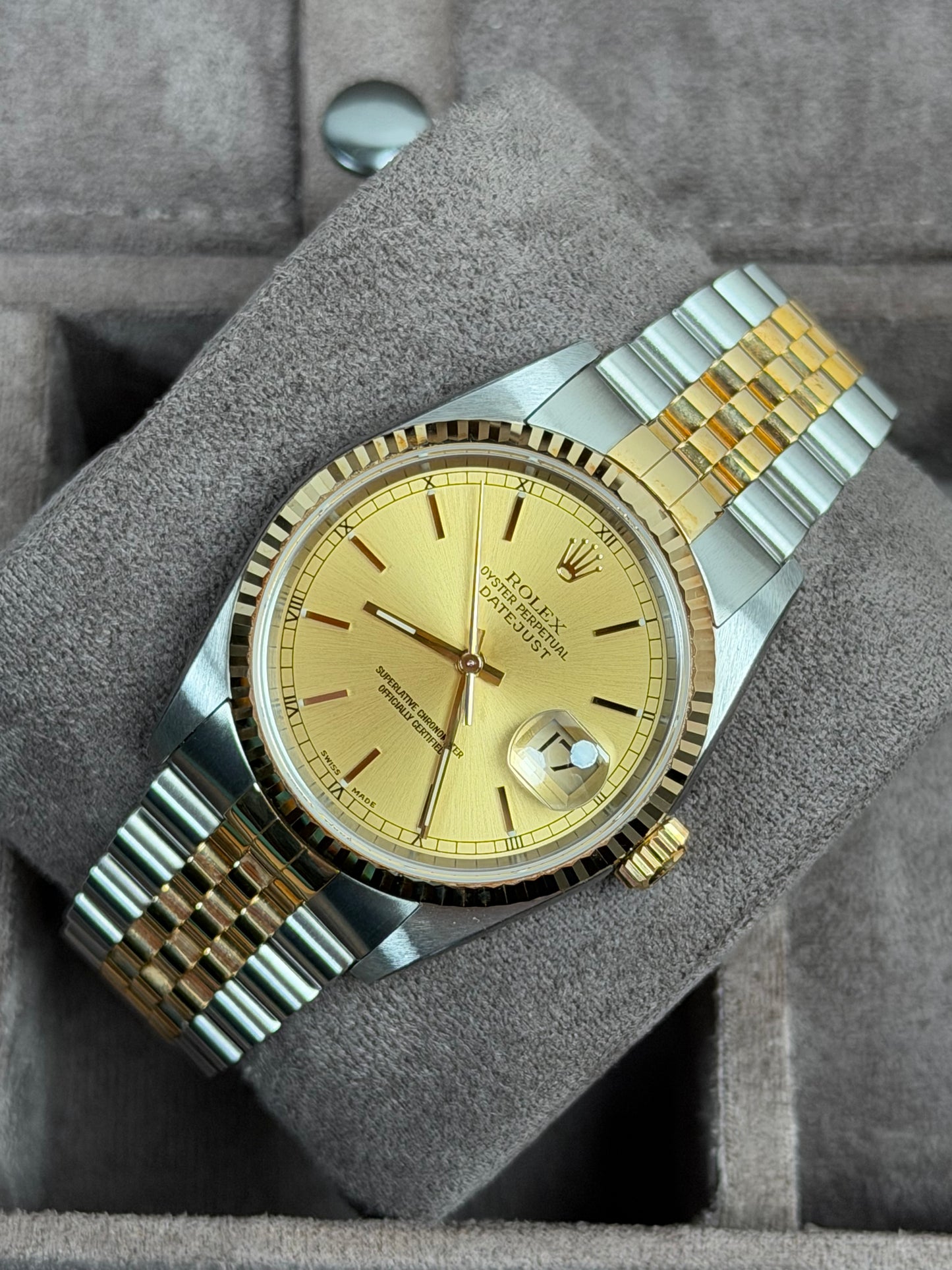 Rolex Datejust 36 Bicolor 16233 / 2004 / Full Set / Verklebt & NOS
