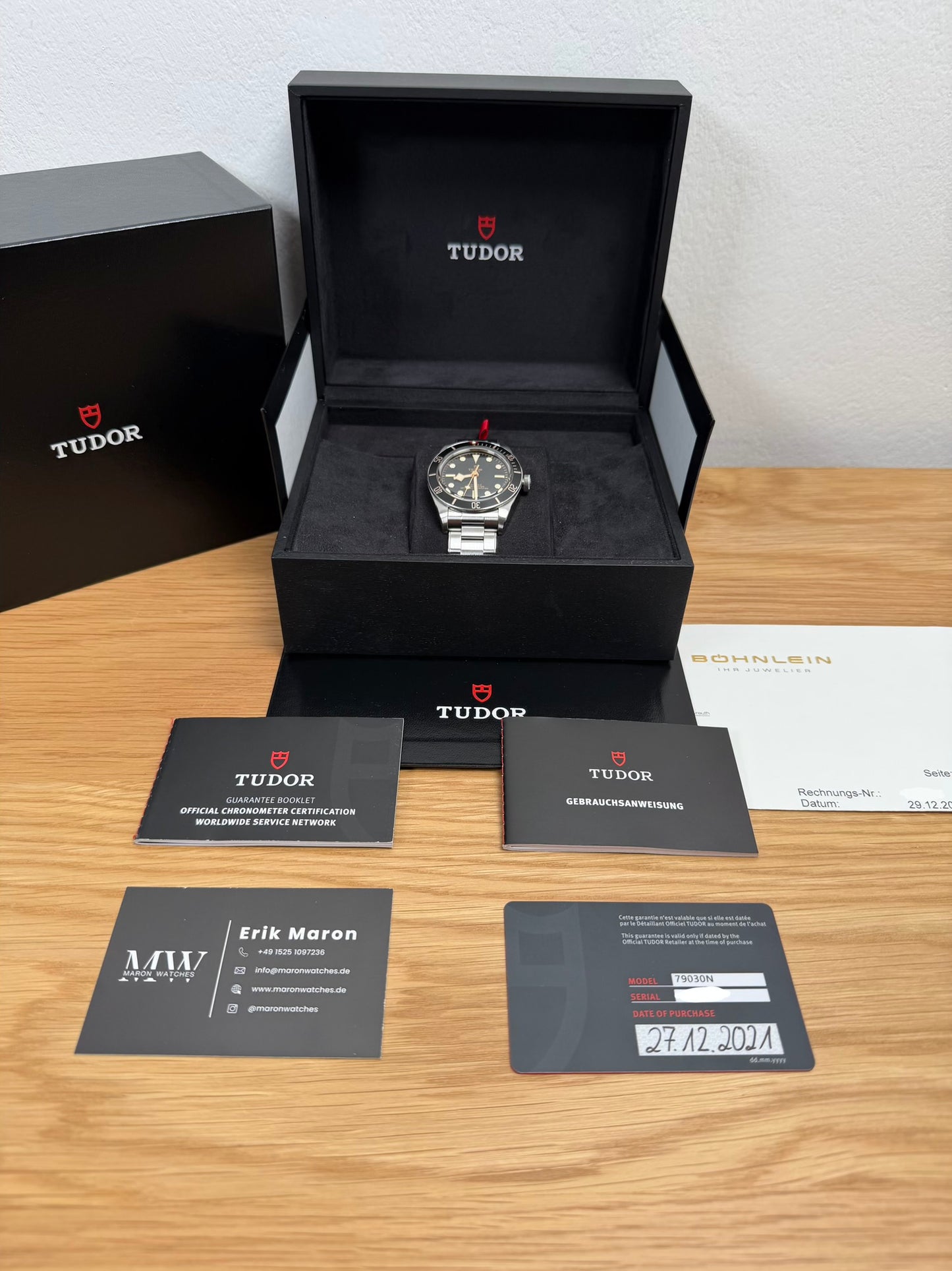 Tudor Black Bay 58 Schwarz / 2021 / Full Set / Top Zustand