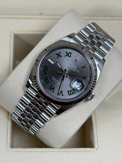 Rolex Datejust 36 126234 Wimbledon / 2023 / Full Set / Top Zustand
