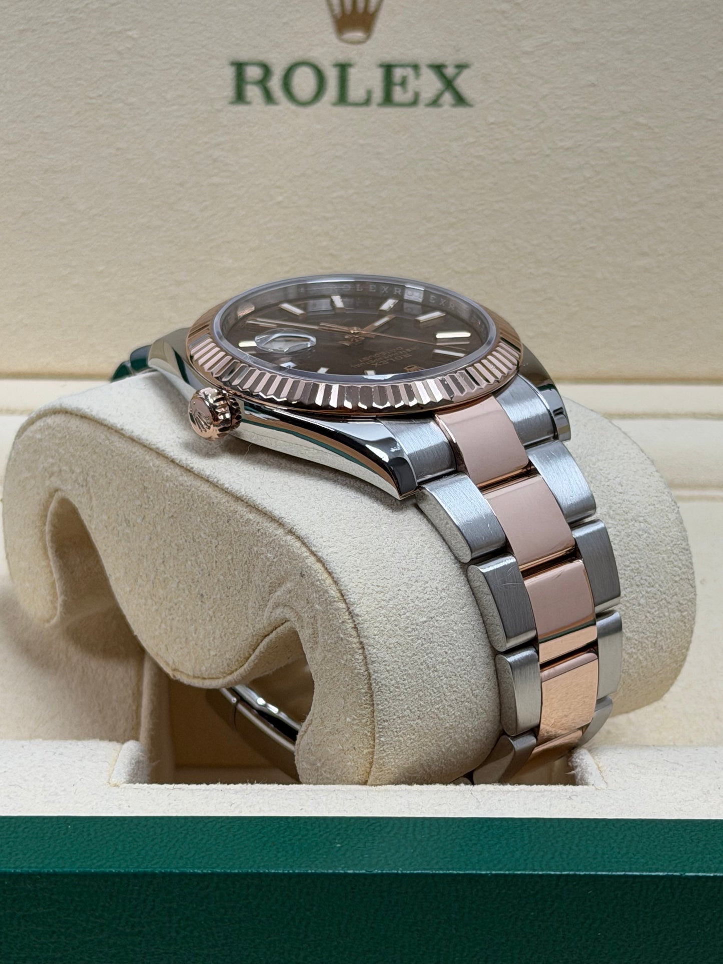 Rolex Datejust 41 126331 Stahl & Roségold Choco / 2018 / Full Set / Sehr gut