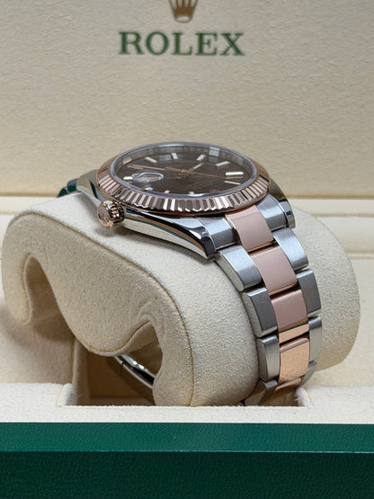 Rolex Datejust 41 126331 Stahl & Roségold Choco / 2018 / Full Set / Sehr gut