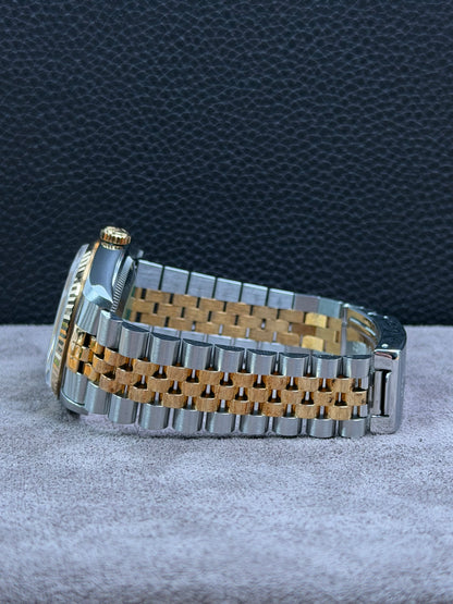 Rolex Datejust 36 Bicolor 16233 Diamant-Zifferblatt / Box & Uhr / Neuwertig