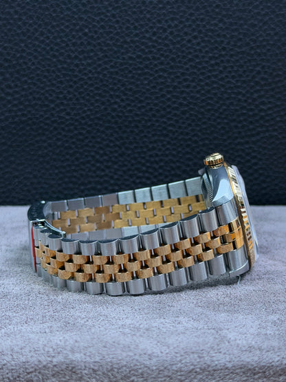 Rolex Datejust 36 Bicolor 16233 Diamant-Zifferblatt / Box & Uhr / Neuwertig