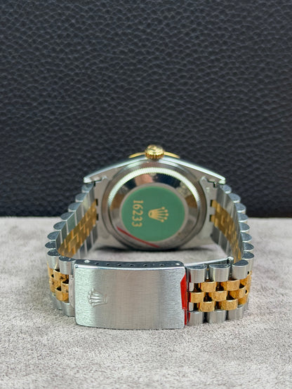 Rolex Datejust 36 Bicolor 16233 Diamant-Zifferblatt / Box & Uhr / Neuwertig