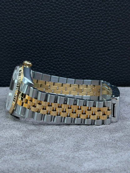 Rolex Datejust 36 Bicolor 16233 Weiß / Box & Uhr / Neuwertig