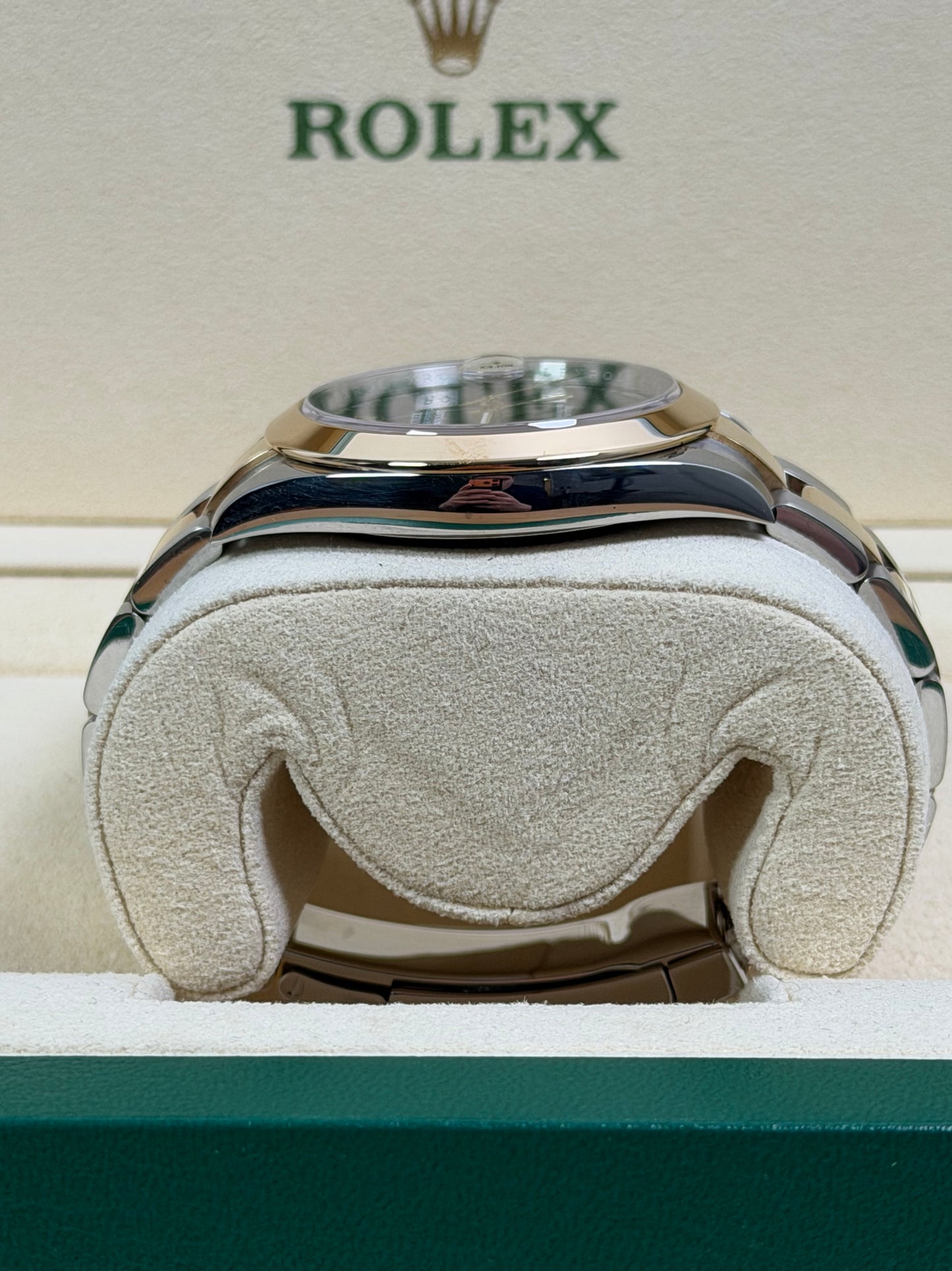 Rolex Datejust 41 126303 Wimbledon Stahl & Gold / 2019 / Full Set / Sehr gut
