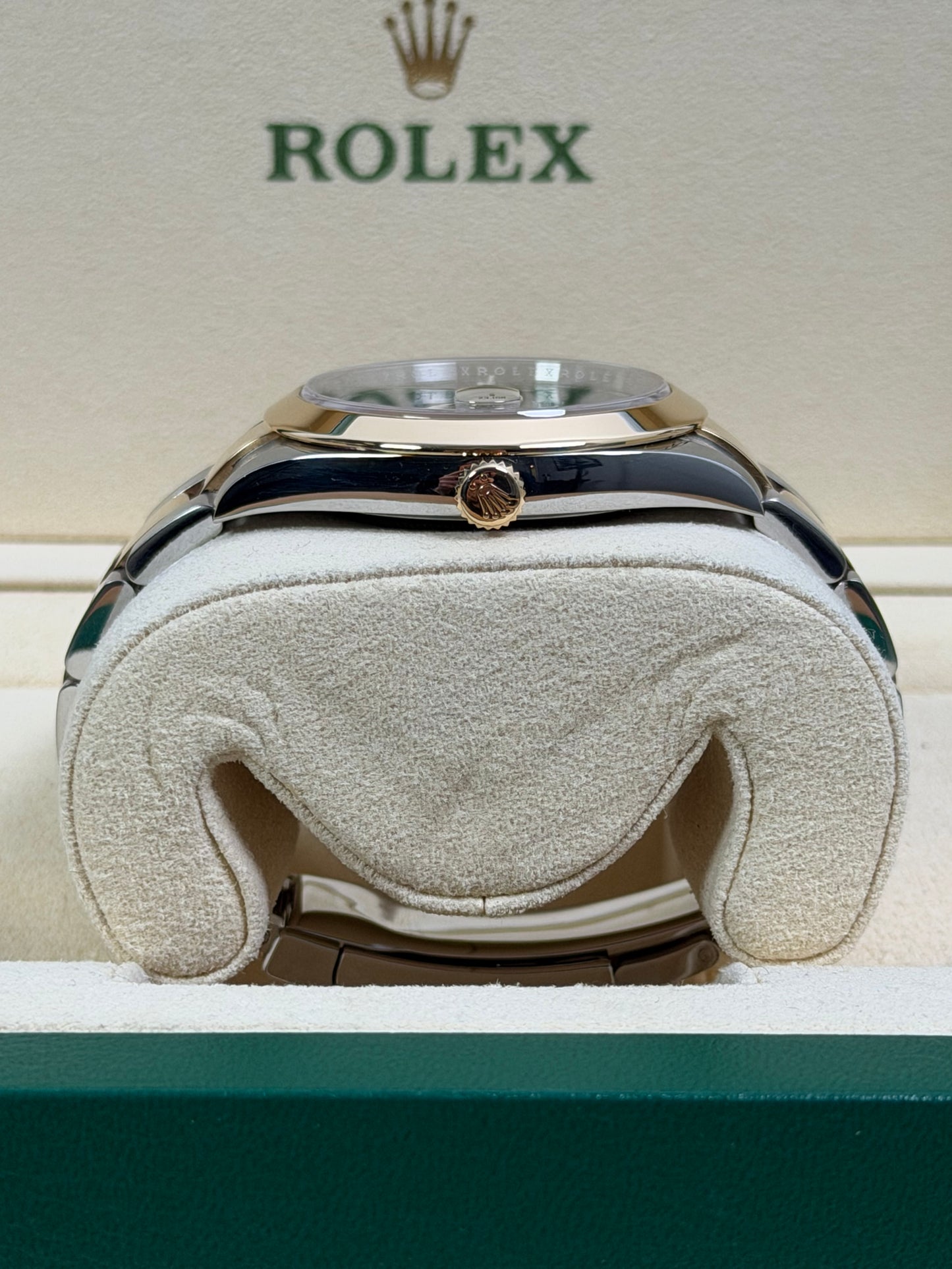 Rolex Datejust 41 126303 Wimbledon Stahl & Gold / 2019 / Full Set / Sehr gut