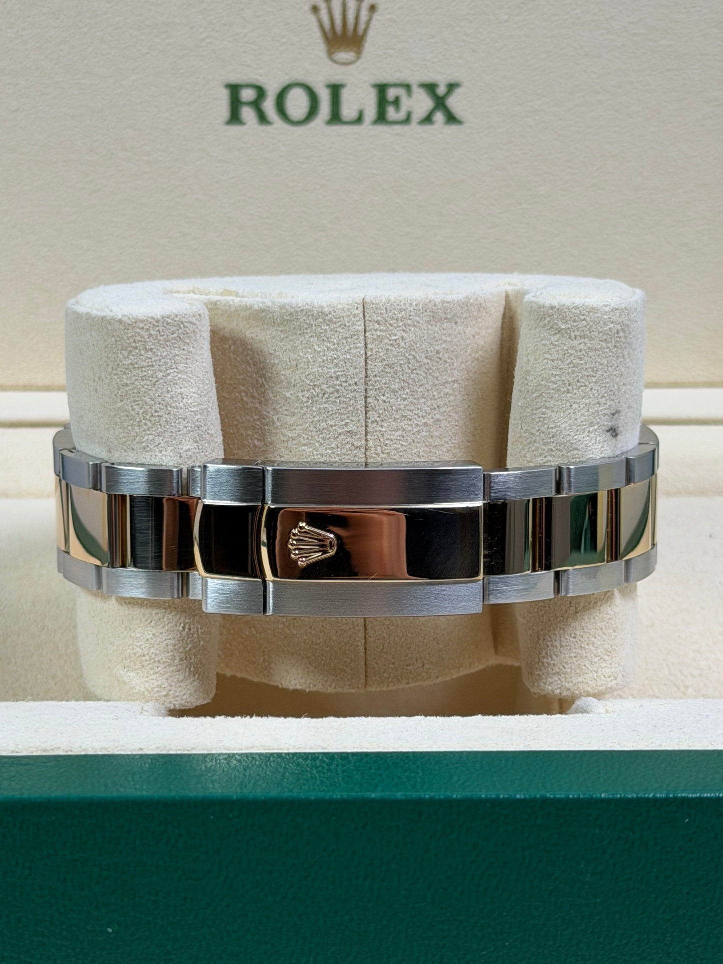 Rolex Datejust 41 126303 Wimbledon Stahl & Gold / 2019 / Full Set / Sehr gut
