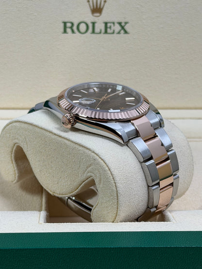 Rolex Datejust 41 126331 Stahl & Roségold Choco / 2018 / Full Set / Sehr gut