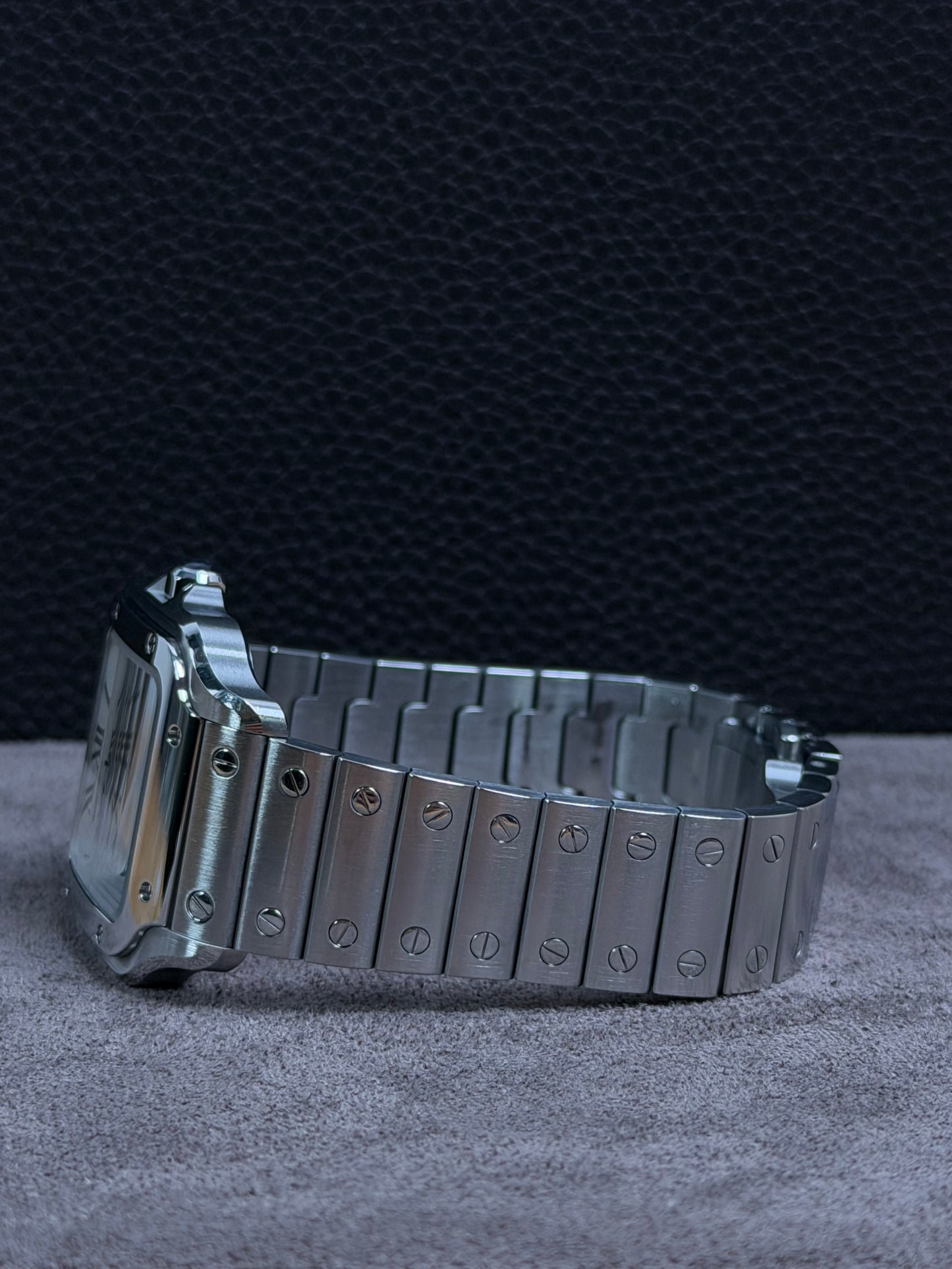 Cartier Santos Medium Weiß WSSA0029 / 2021 / Full Set / Top Zustand