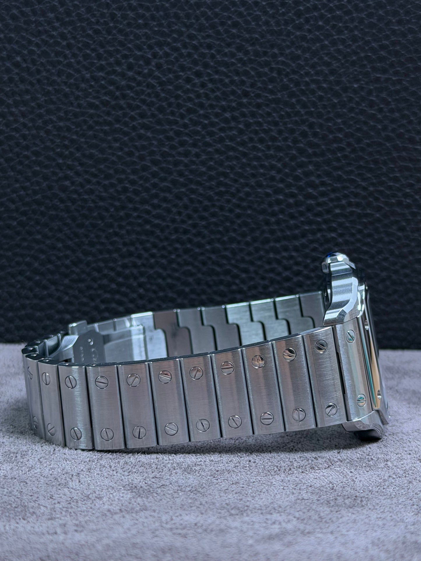 Cartier Santos Medium Weiß WSSA0029 / 2021 / Full Set / Top Zustand