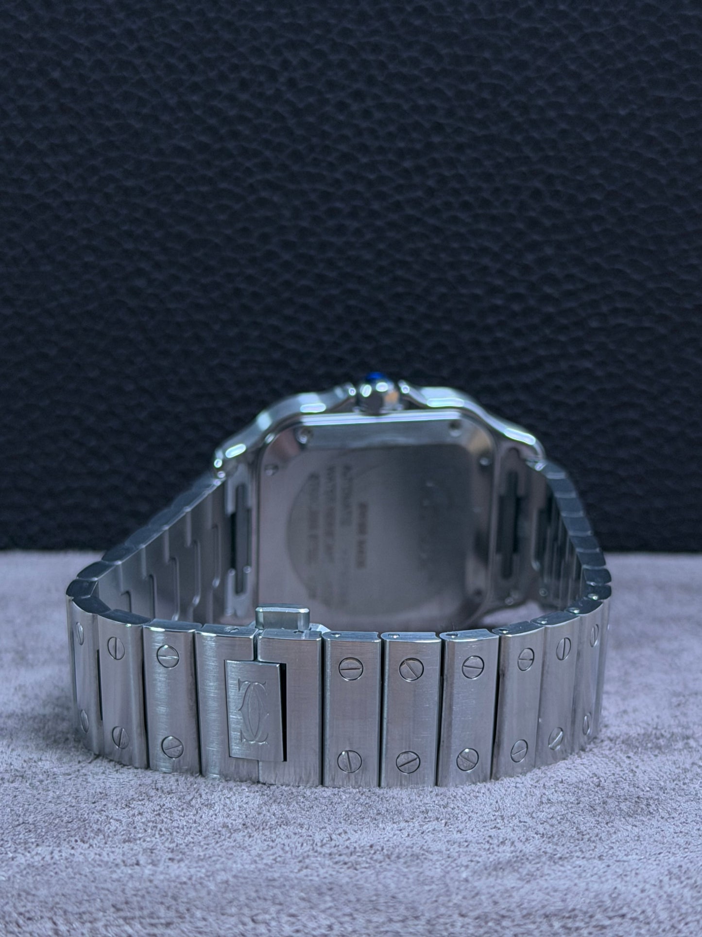Cartier Santos Medium Weiß WSSA0029 / 2021 / Full Set / Top Zustand