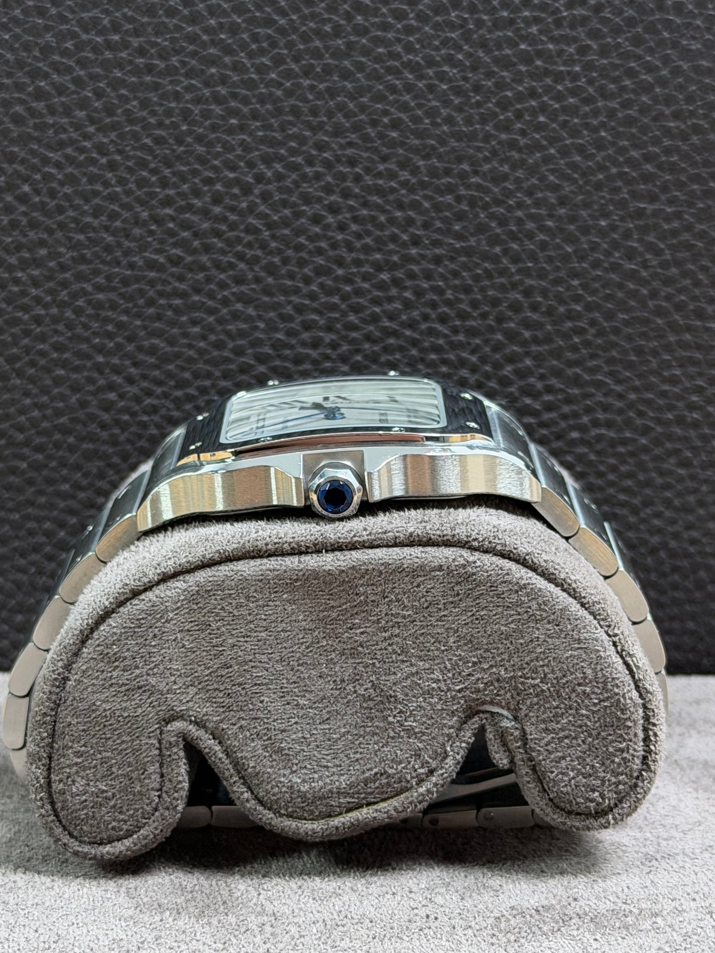 Cartier Santos Large Weiß WSSA0018 / 2023 / Full Set / Top Zustand