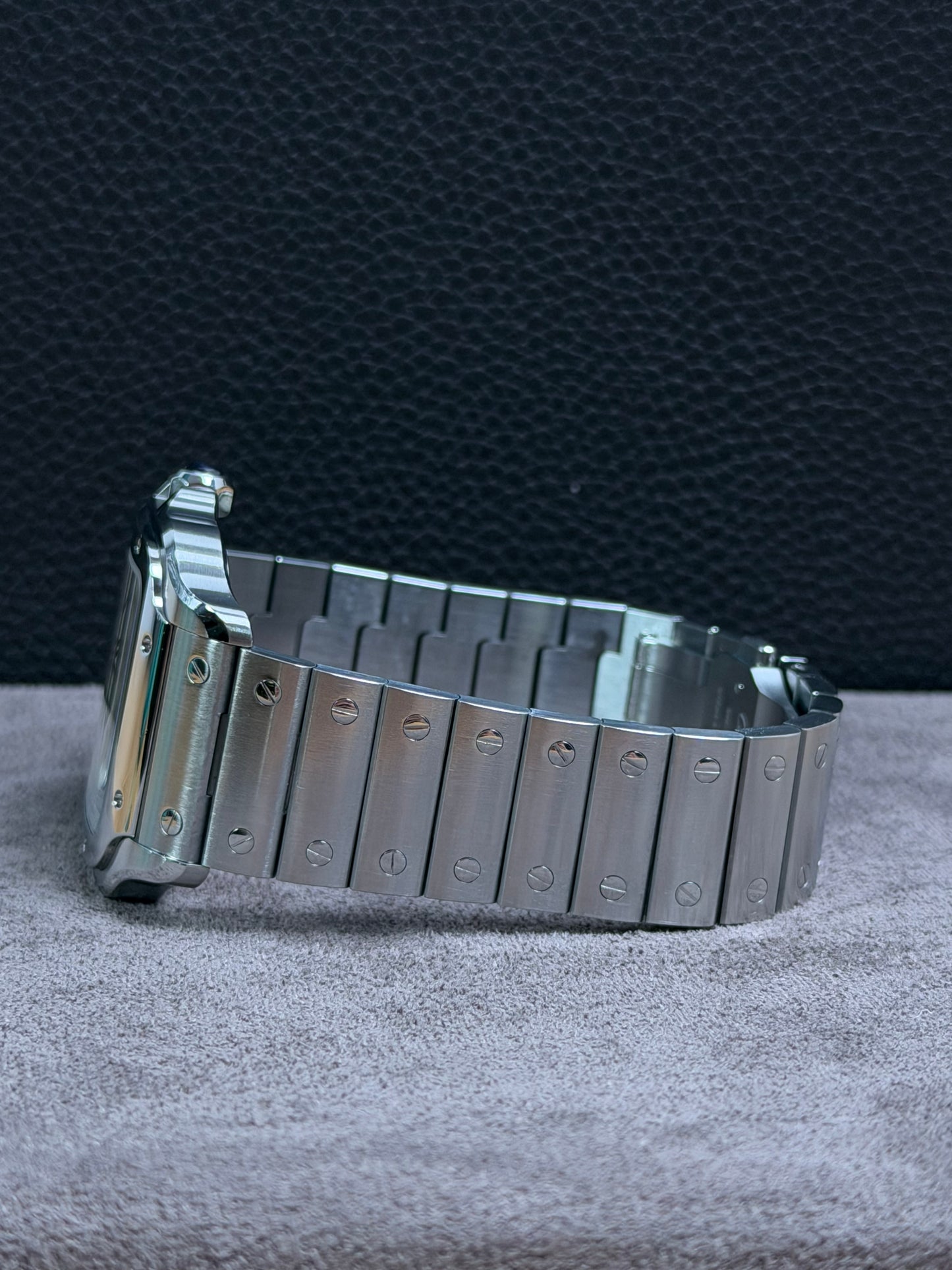 Cartier Santos Large Weiß WSSA0018 / 2023 / Full Set / Top Zustand