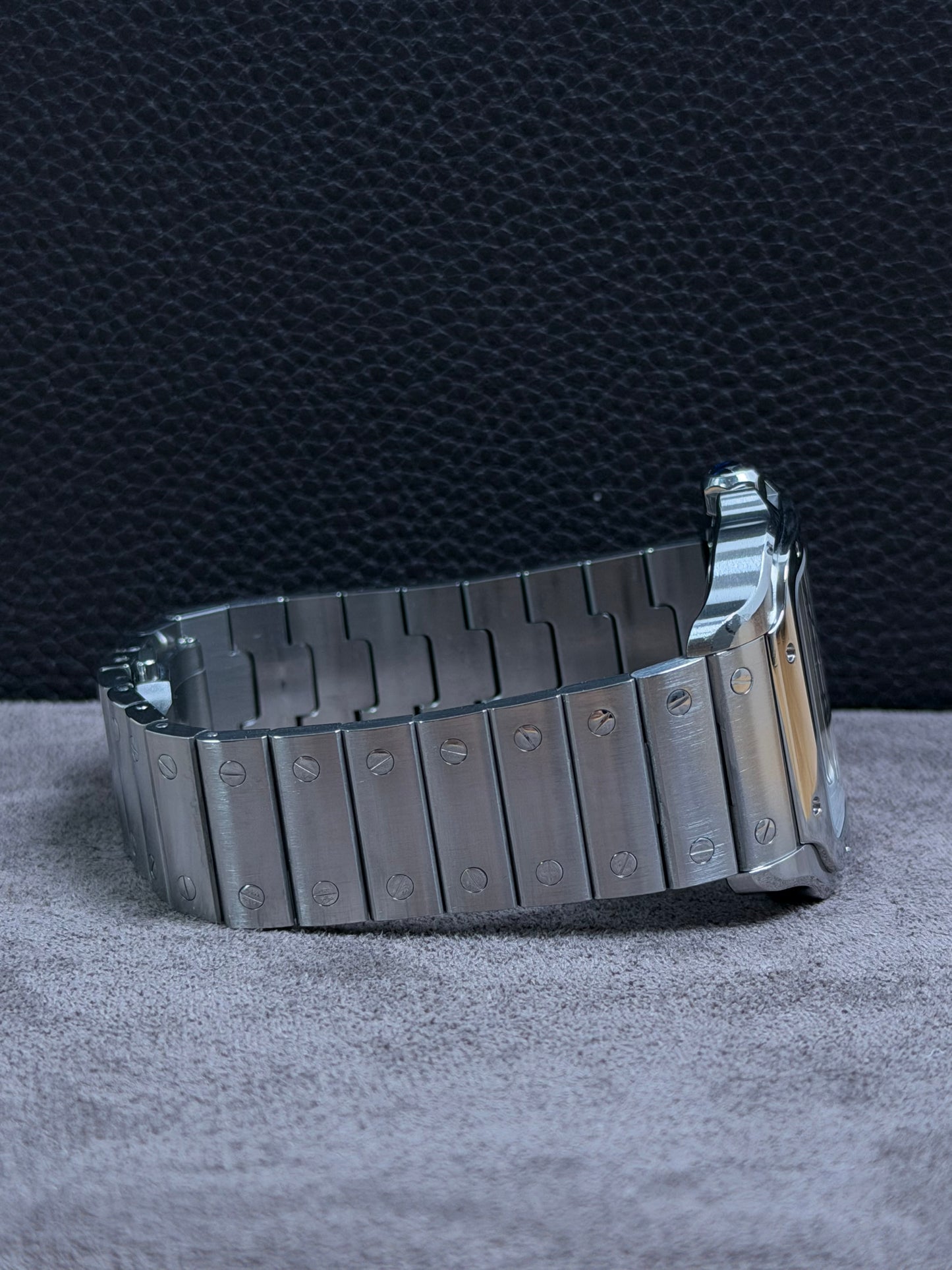 Cartier Santos Large Weiß WSSA0018 / 2023 / Full Set / Top Zustand