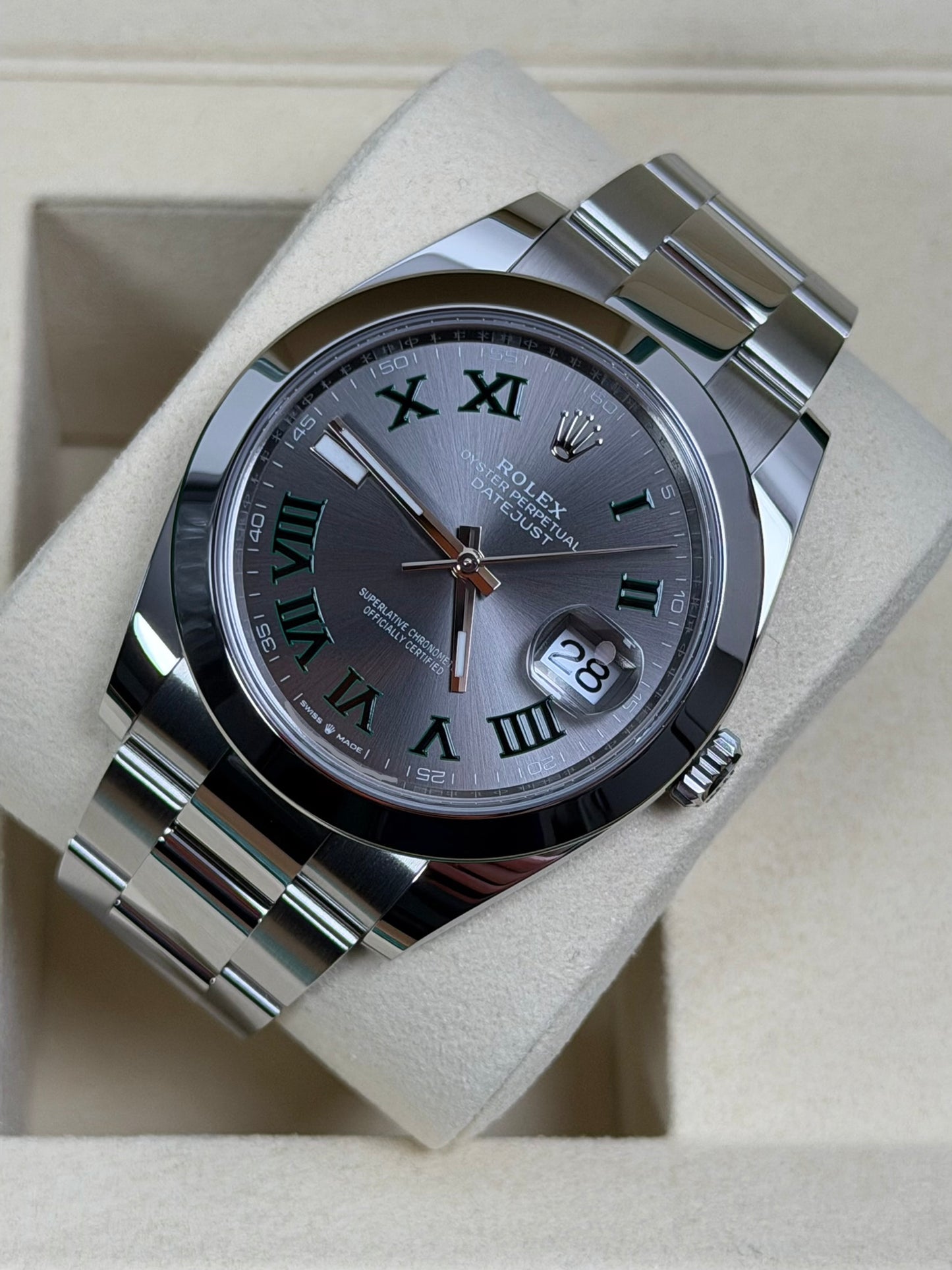 Rolex Datejust 41 126300 Wimbledon / 2025 / Full Set / Ungetragen