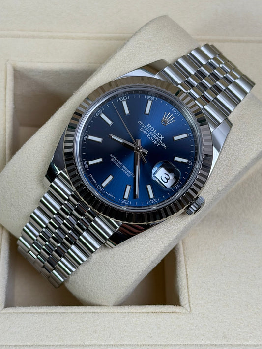 Rolex Datejust 41 126334 Blau / 2018 / Full Set / Top Zustand