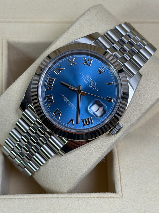 Rolex Datejust 41 126334 Azzurroblau / 2020 / Full Set / Top Zustand
