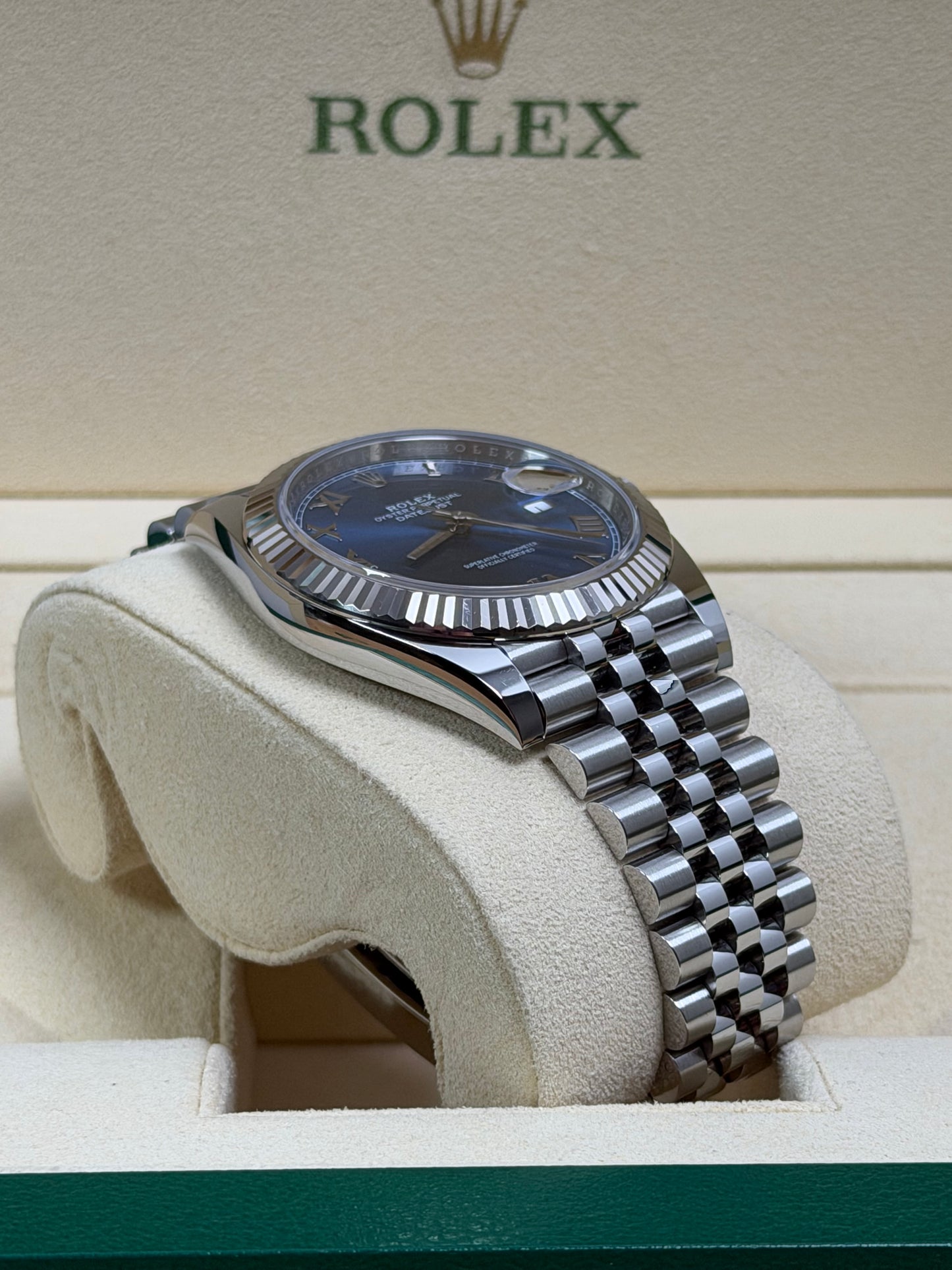 Rolex Datejust 41 126334 Azzurroblau / 2020 / Full Set / Top Zustand