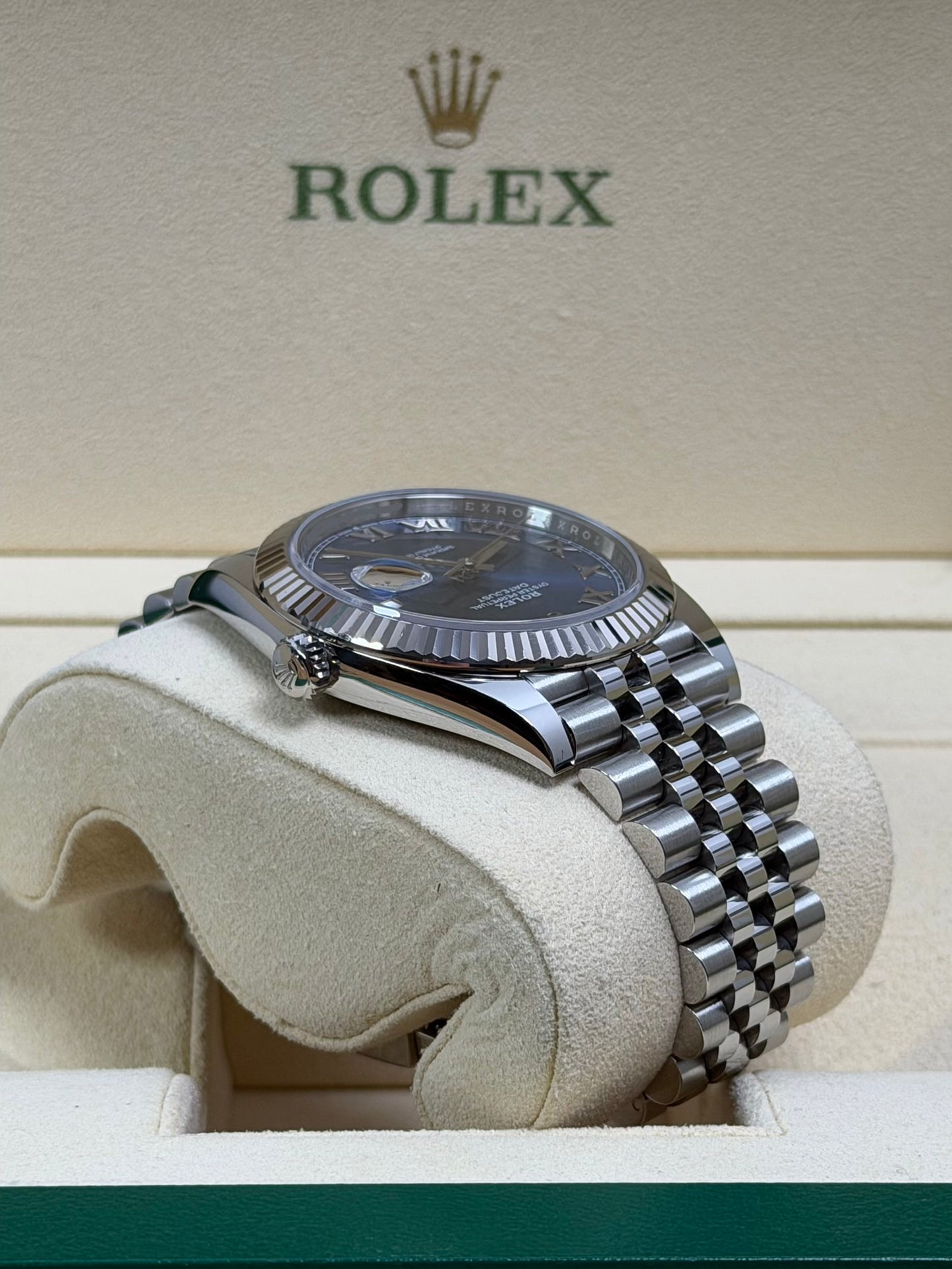 Rolex Datejust 41 126334 Azzurroblau / 2020 / Full Set / Top Zustand