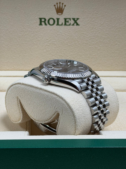 Rolex Datejust 41 126334 Rhodium / 2021 / Full Set / Top Zustand