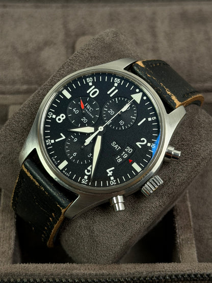 IWC Fliegeruhr Chronograph 43 / IWC Servicepapiere 2025 / Top Zustand