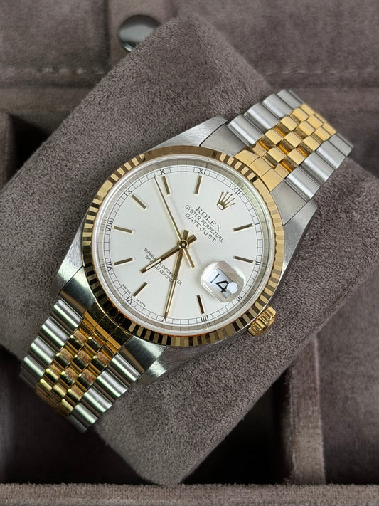 Rolex Datejust 36 Bicolor 16233 Champagner / 2005 / Full Set / Neuwertig